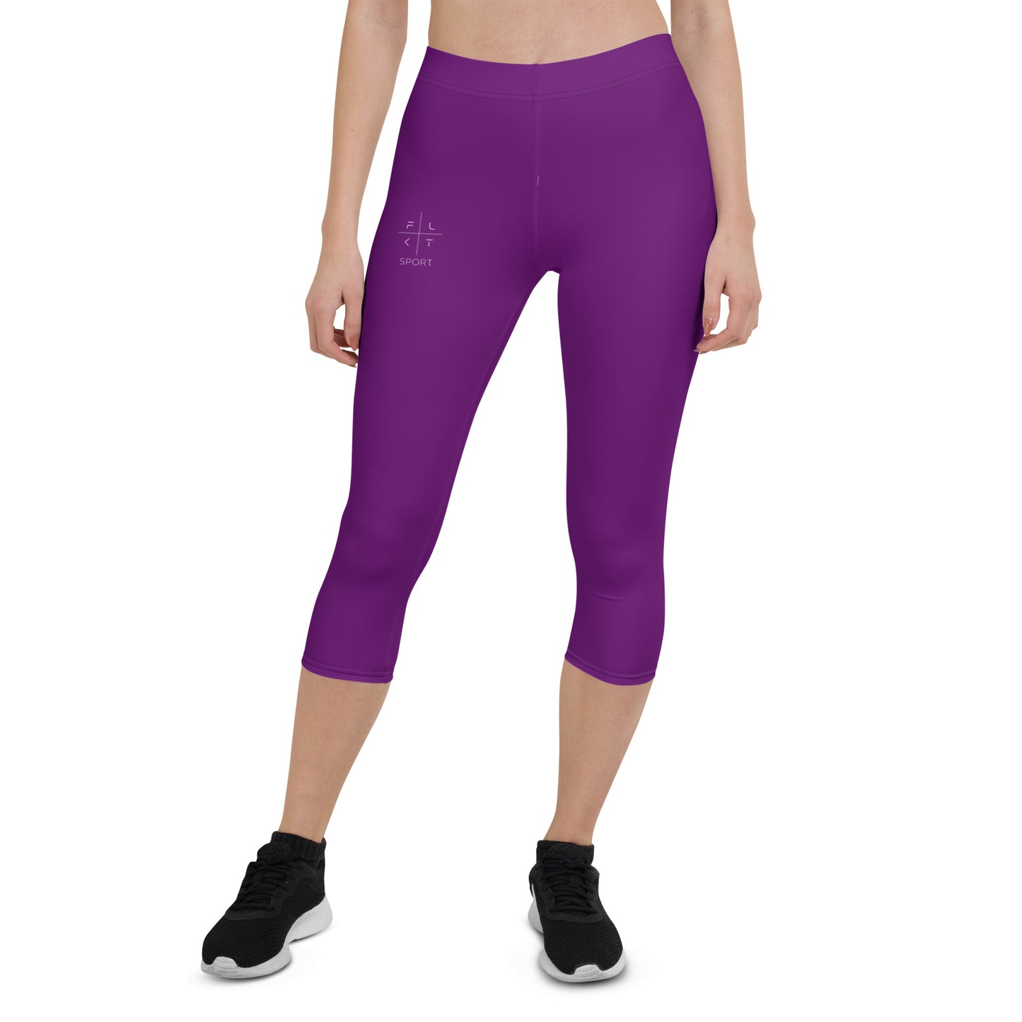 Grape Royale FLAKOUT Sport Women's Capri Leggings - FLAKOUT