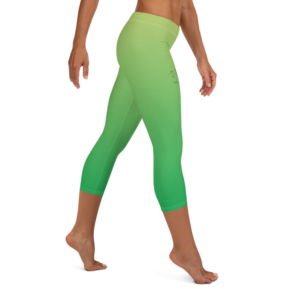 Jungle Hue FLAKOUT Sport Women's Capri Leggings - FLAKOUT