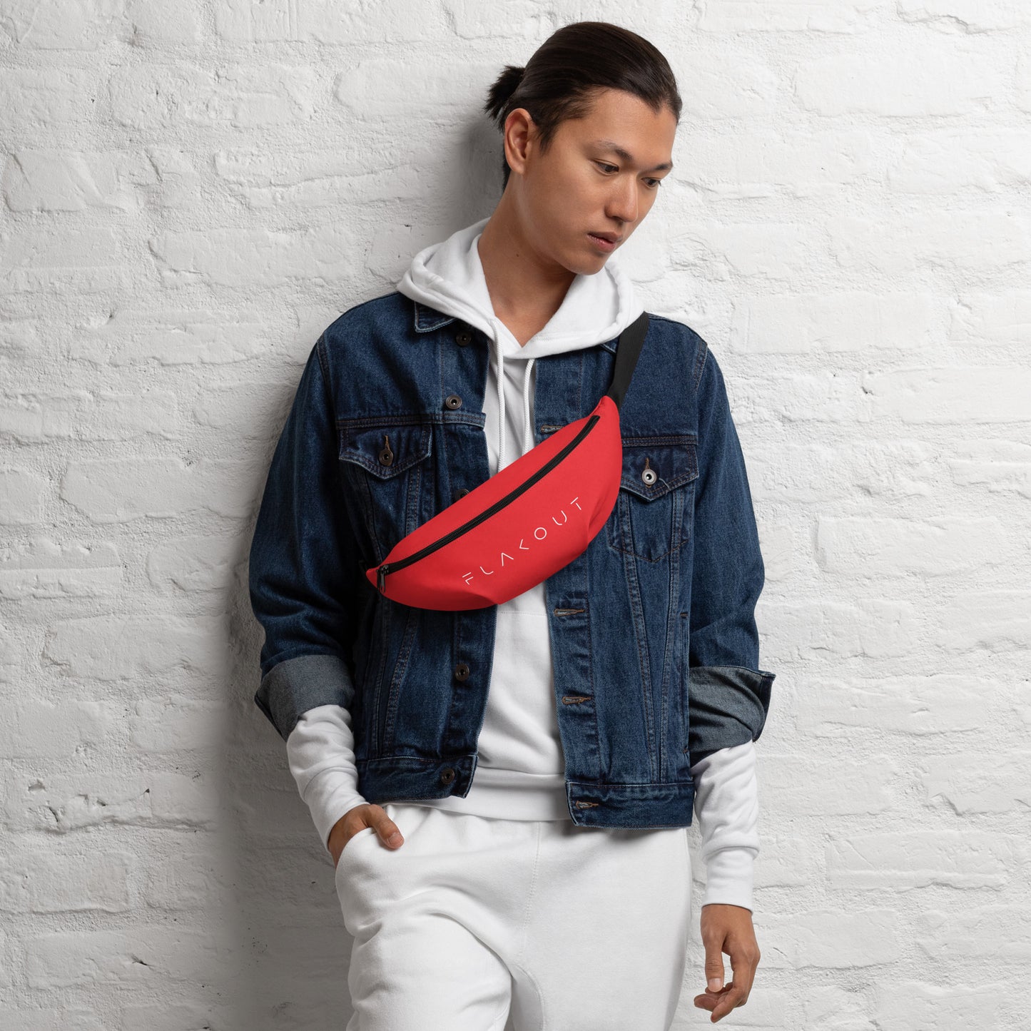 Unisex Water-resistant Fanny Pack - Red - FLAKOUT