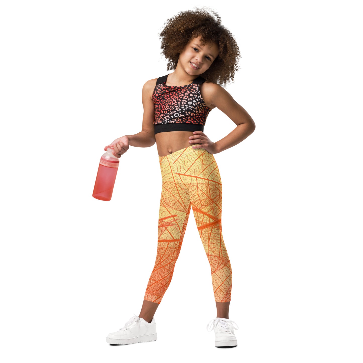 Vermilion Wisps Girl's Leggings - FLAKOUT