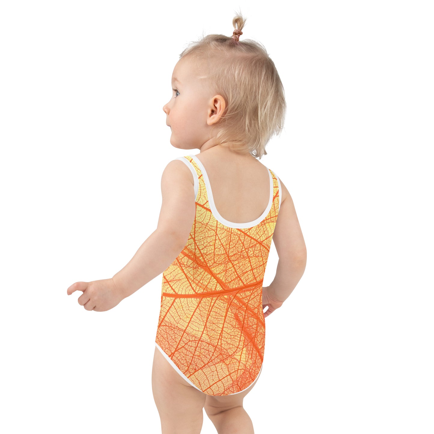 Vermilion Wisps Girl's Swimsuit - FLAKOUT