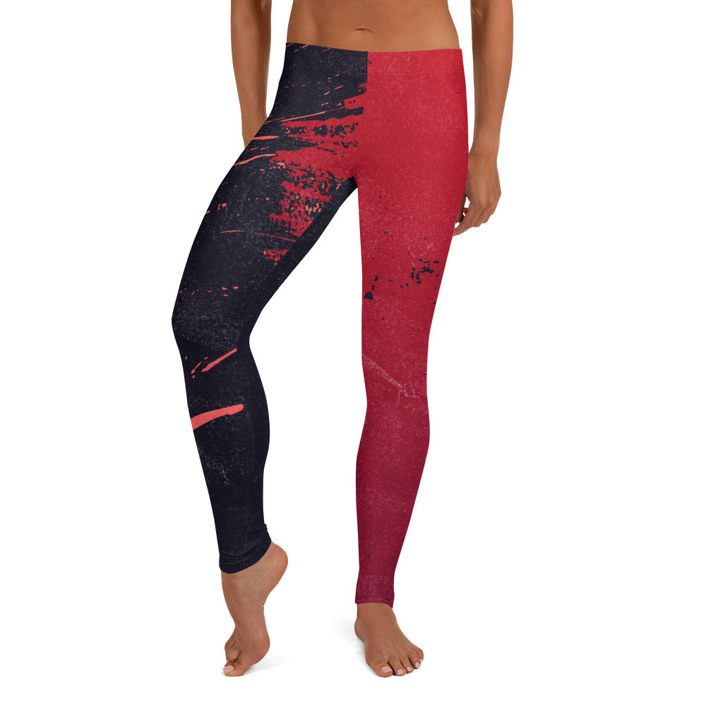 Leggings Red Black Crush - FLAKOUT