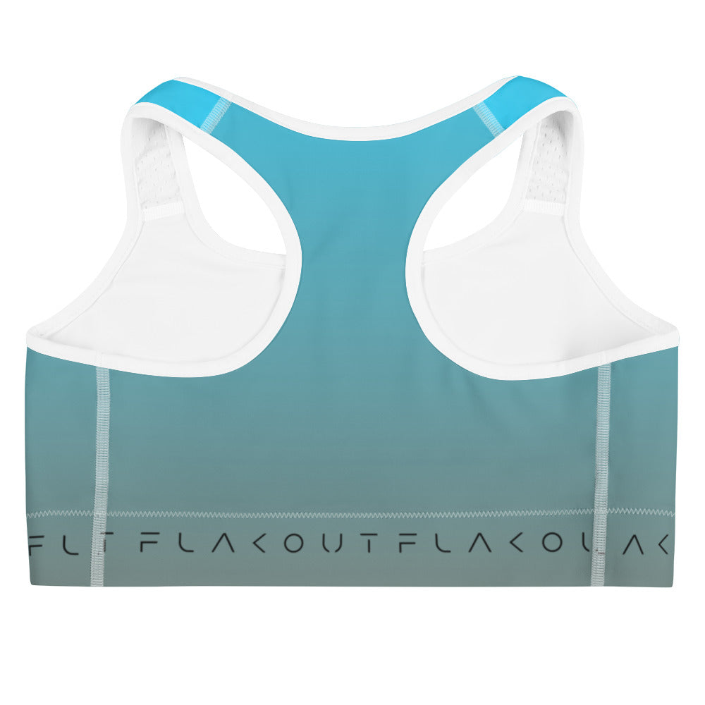 Aqua Skyline Women's Sports Performance Bra - FLAKOUT