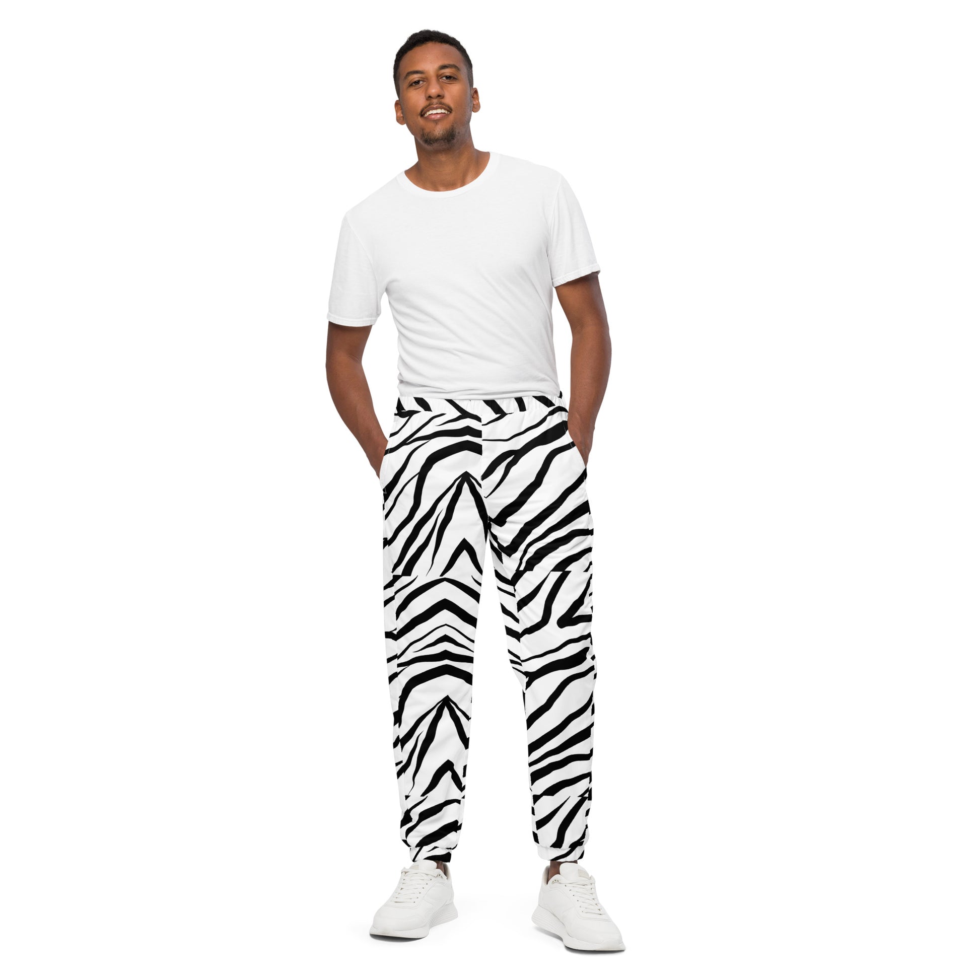 Striped Zebra Vibrance Track Pants - FLAKOUT