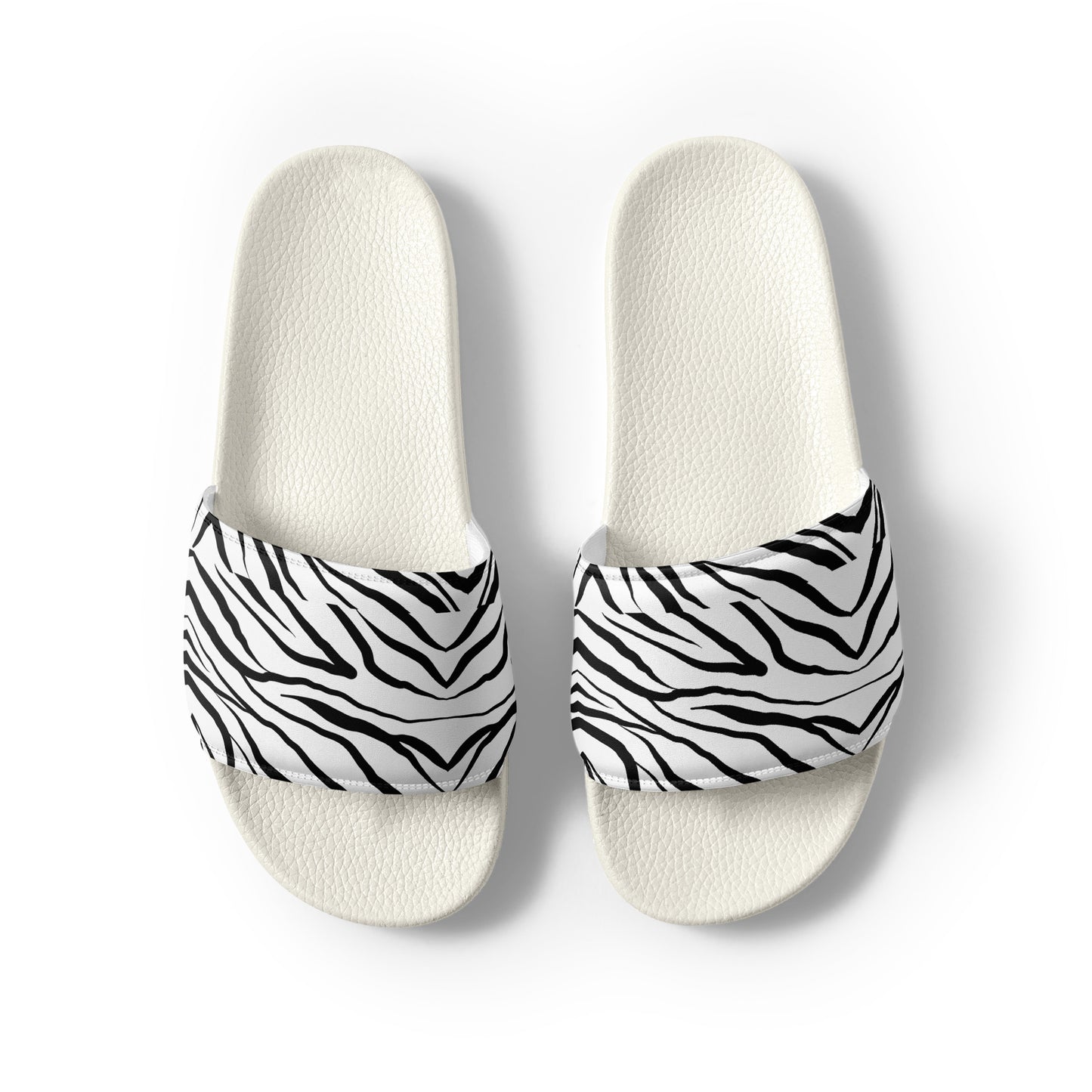 Striped Zebra Vibrance Men’s Slides - FLAKOUT