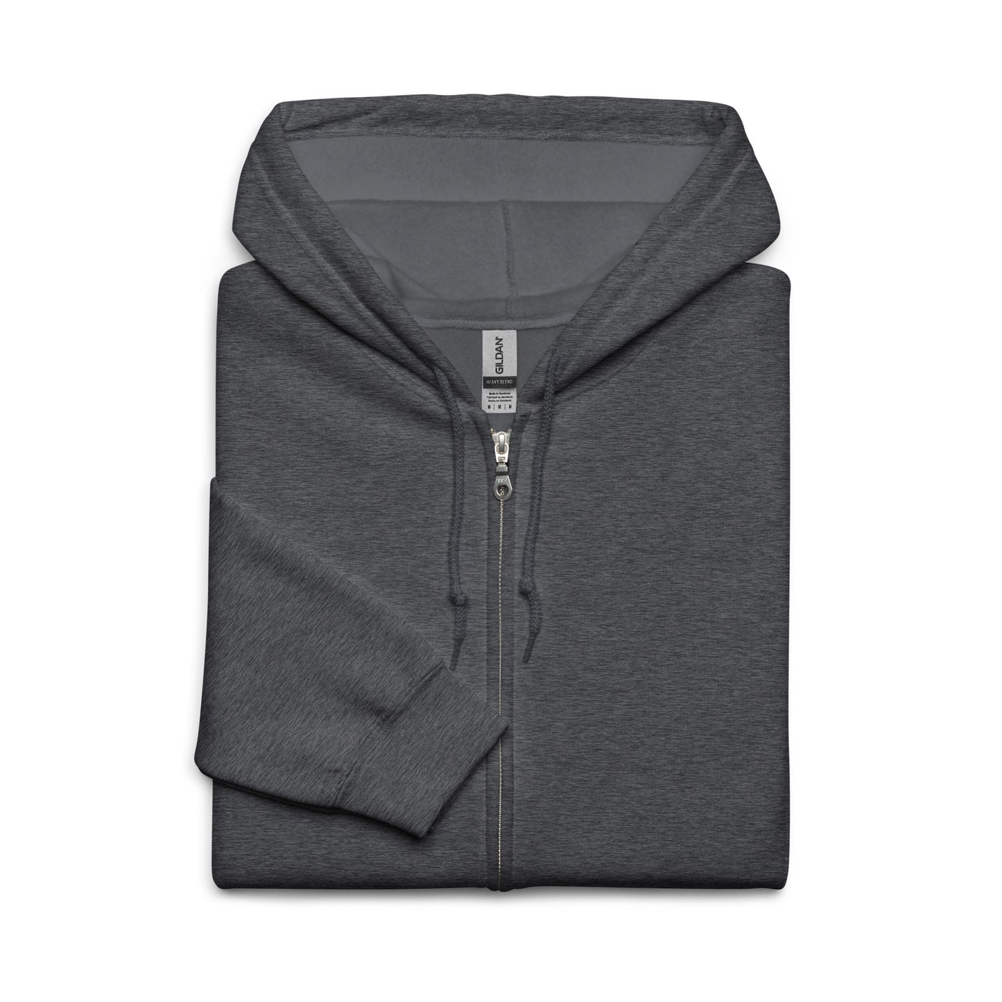 Flakout. Heavy Harmony Fusion Zip Hoodie - Dark Heather - FLAKOUT