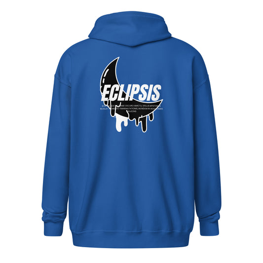 Lunar Eclipsis Heavy Harmony Fusion Zip Hoodie - Royal - FLAKOUT