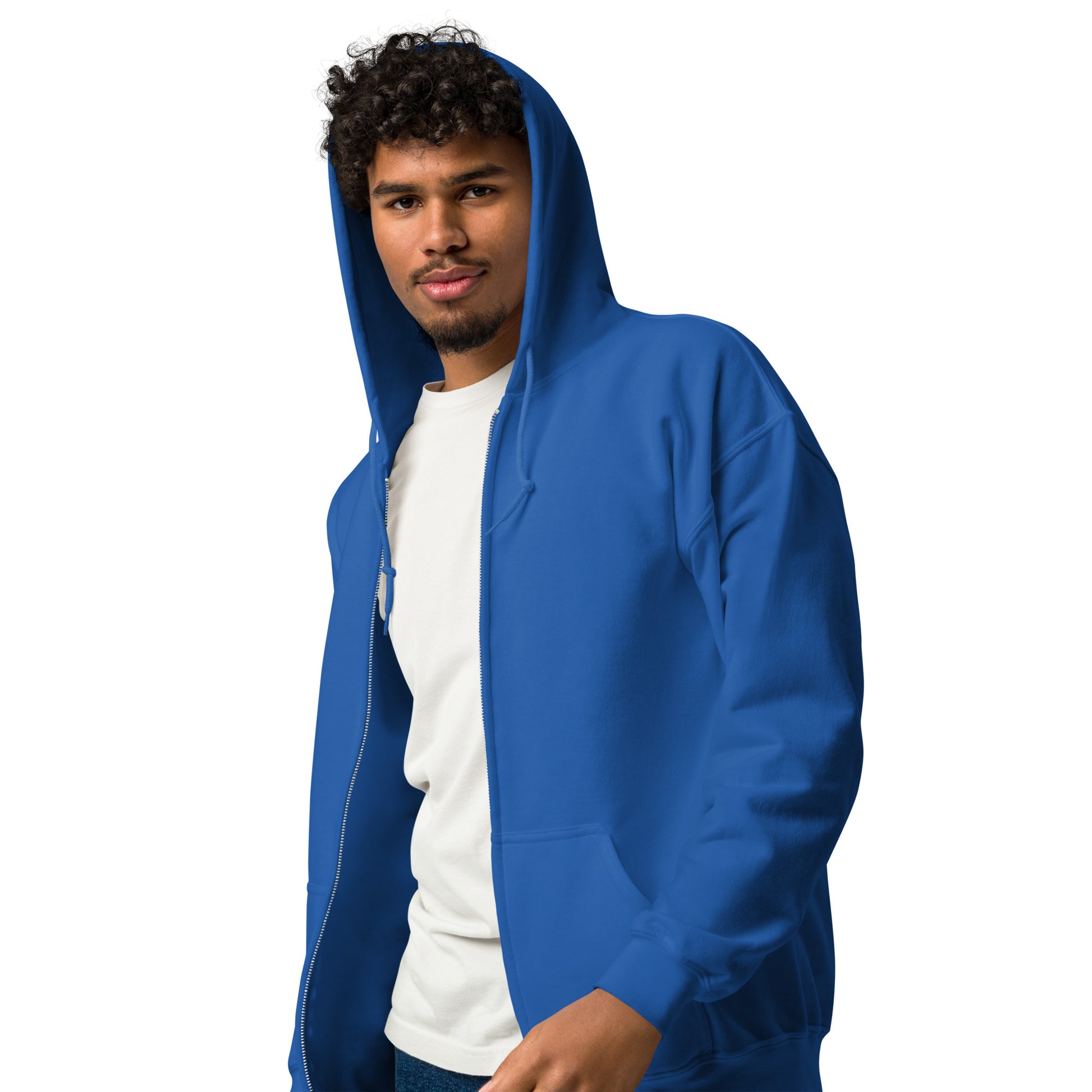 Lunar Eclipsis Heavy Harmony Fusion Zip Hoodie - Royal - FLAKOUT