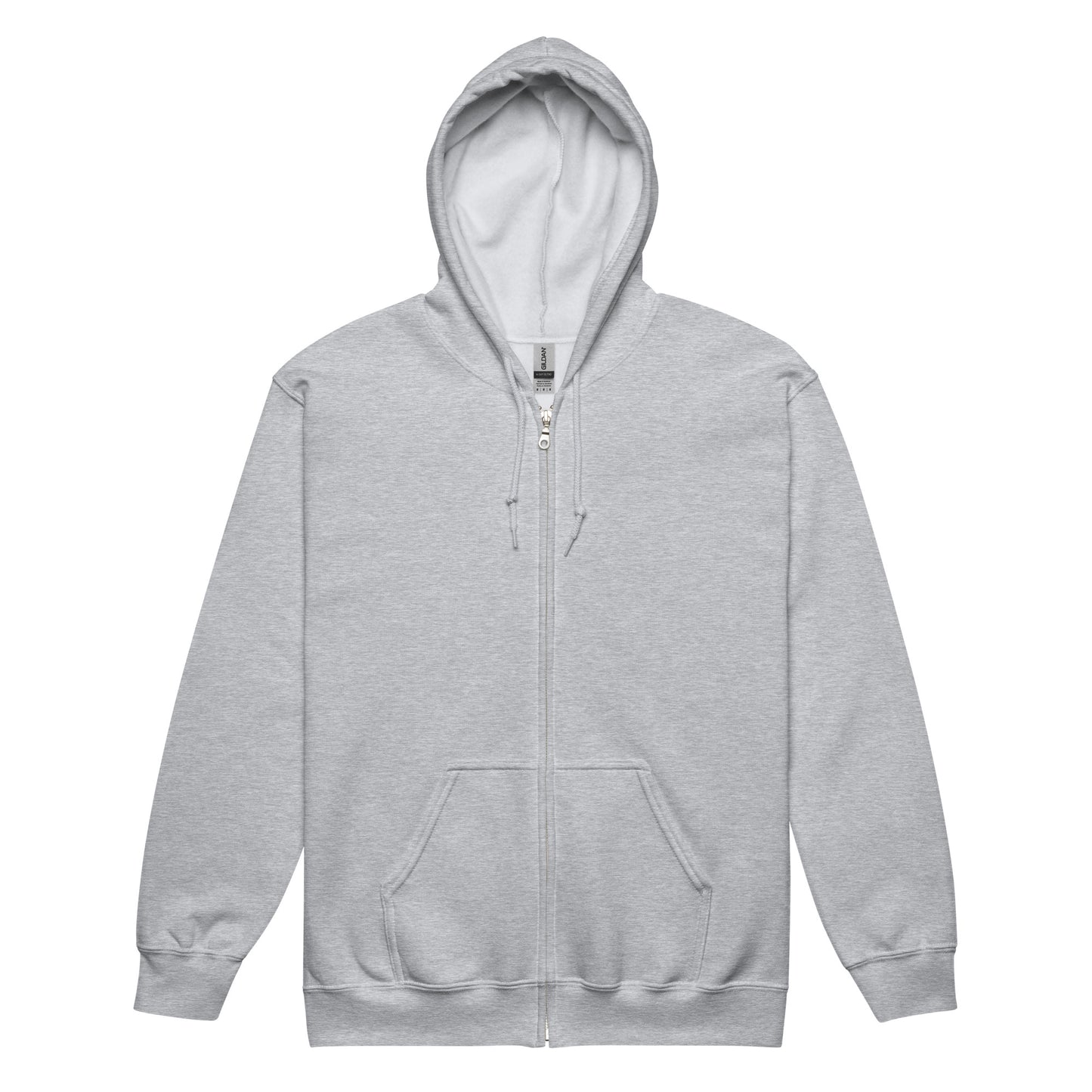 Celestial Heliacal Glow Heavy Harmony Fusion Zip Hoodie - Sport Grey - FLAKOUT