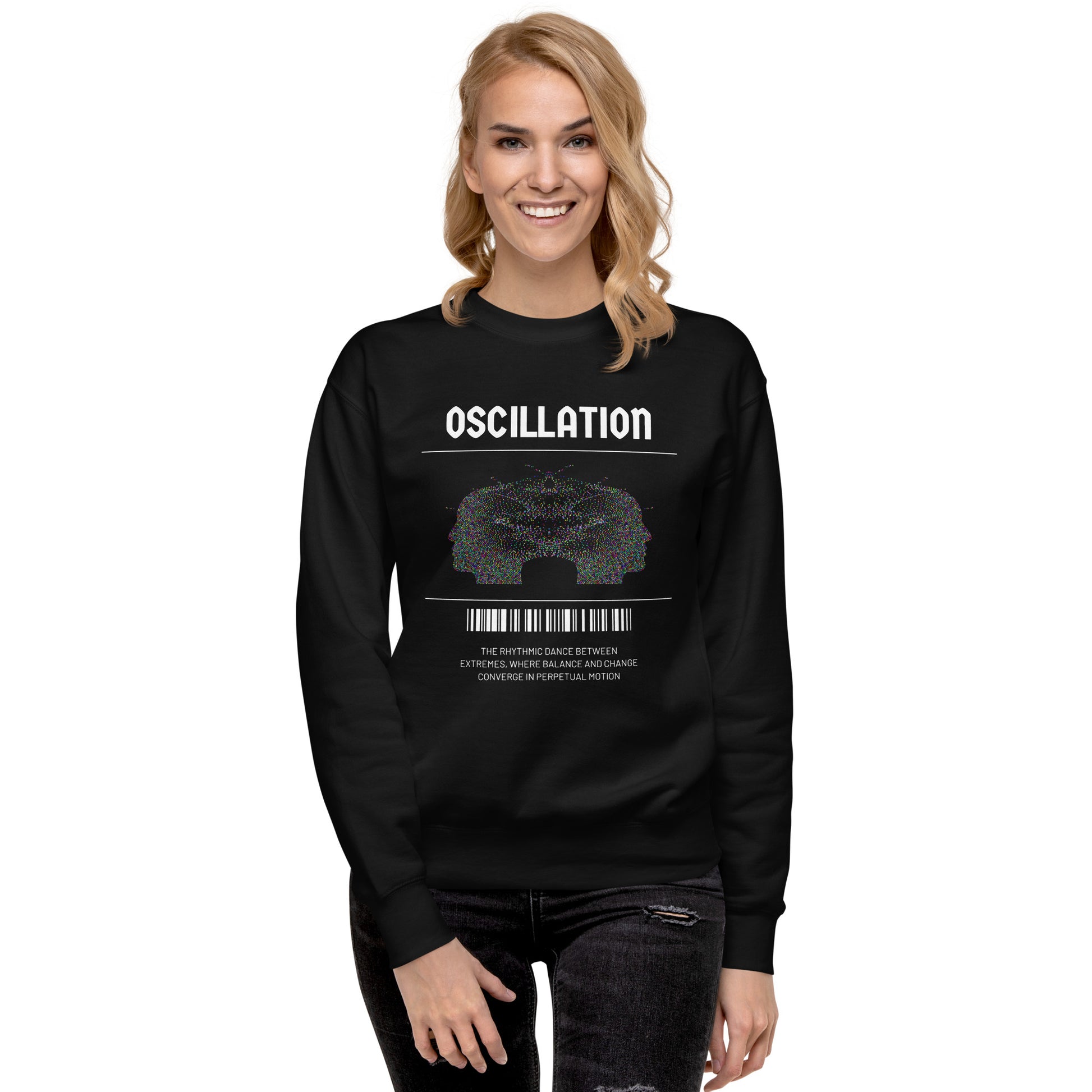 Oscillation Unisex Fleece Sweatshirt - FLAKOUT