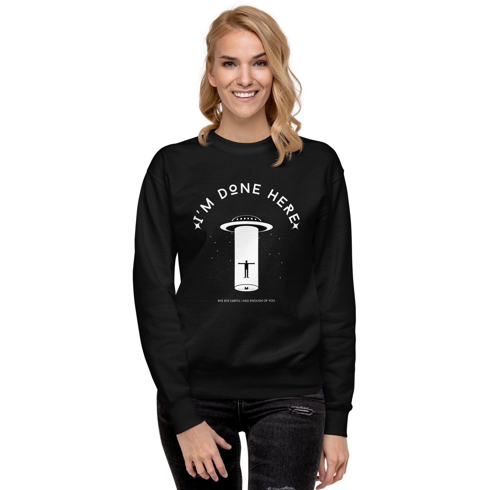 I'm Done Here Unisex Fleece Sweatshirt - FLAKOUT