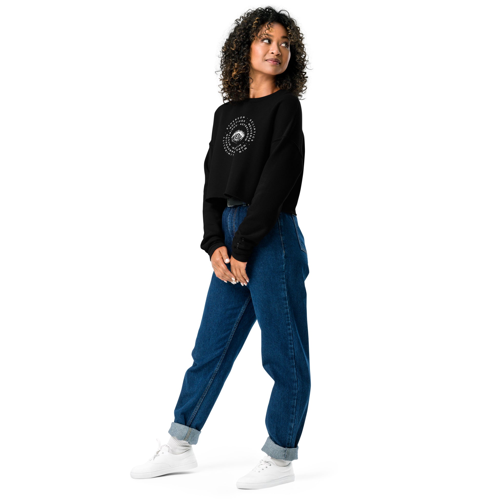 Hidden Truth Women's Crop Sweatshirt - FLAKOUT