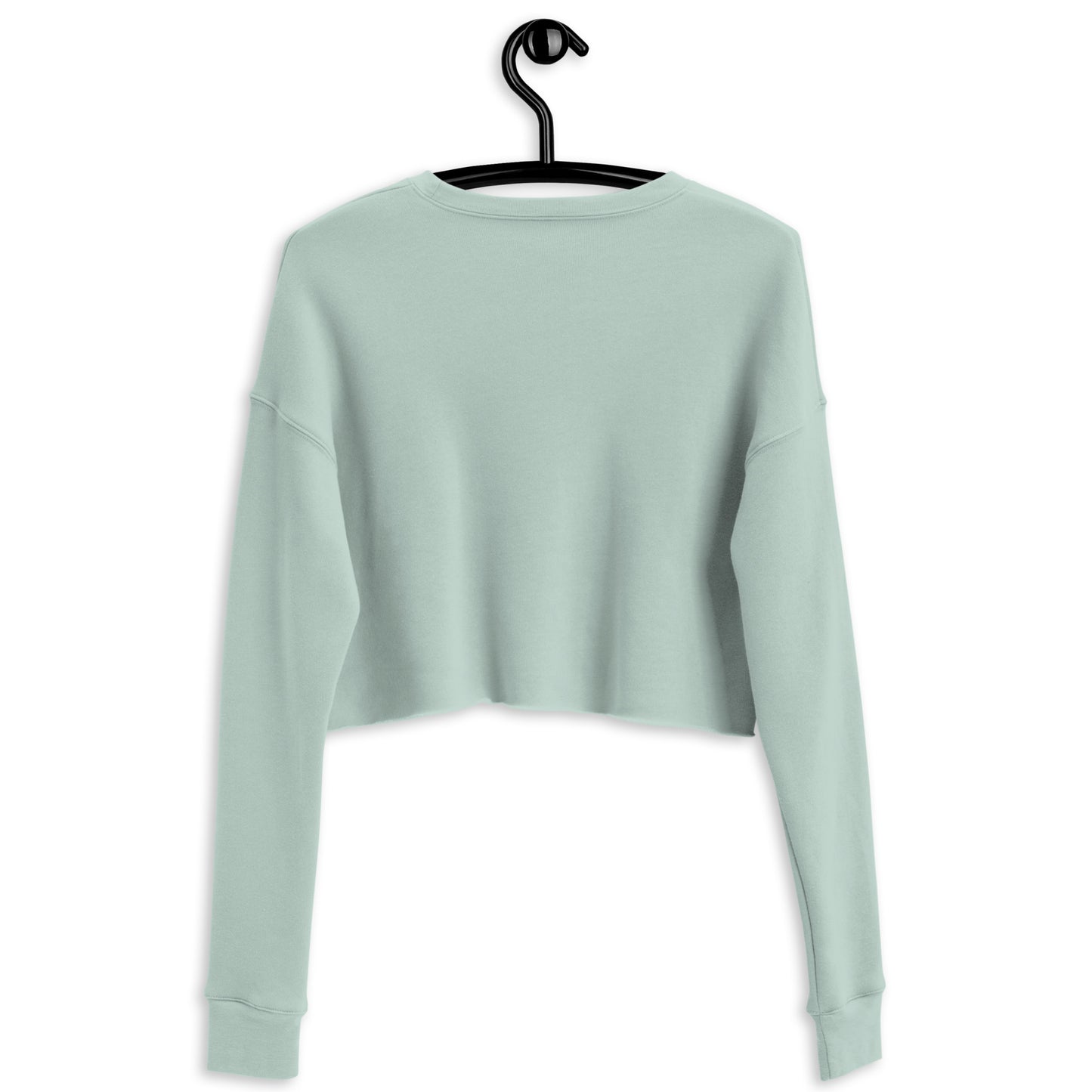 Lunar Eclipsis Women's Crop Sweatshirt - Dusty Blue - FLAKOUT