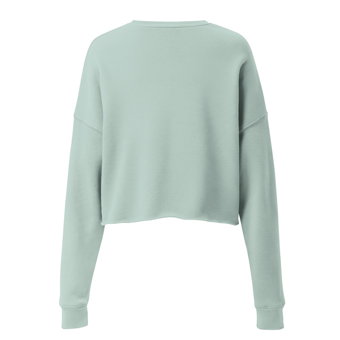 Violet Veil Of Oblivion Women's Crop Sweatshirt - Dusty Blue - FLAKOUT