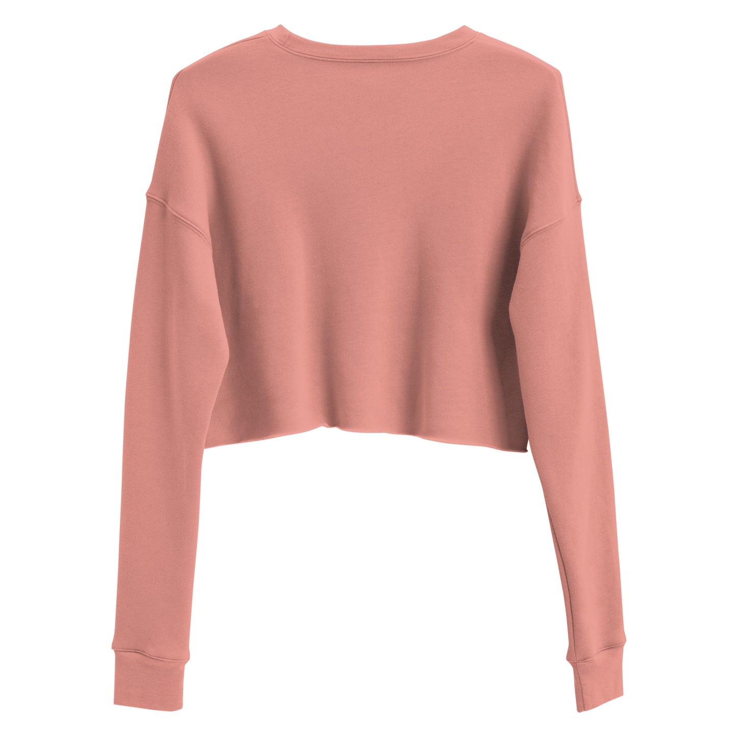 Vivid Existence Live Your Life Women's Crop Sweatshirt - Mauve - FLAKOUT