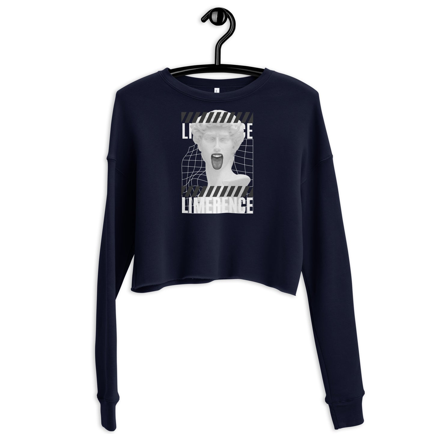 Limerence Women's Crop Sweatshirt - Navy - FLAKOUT