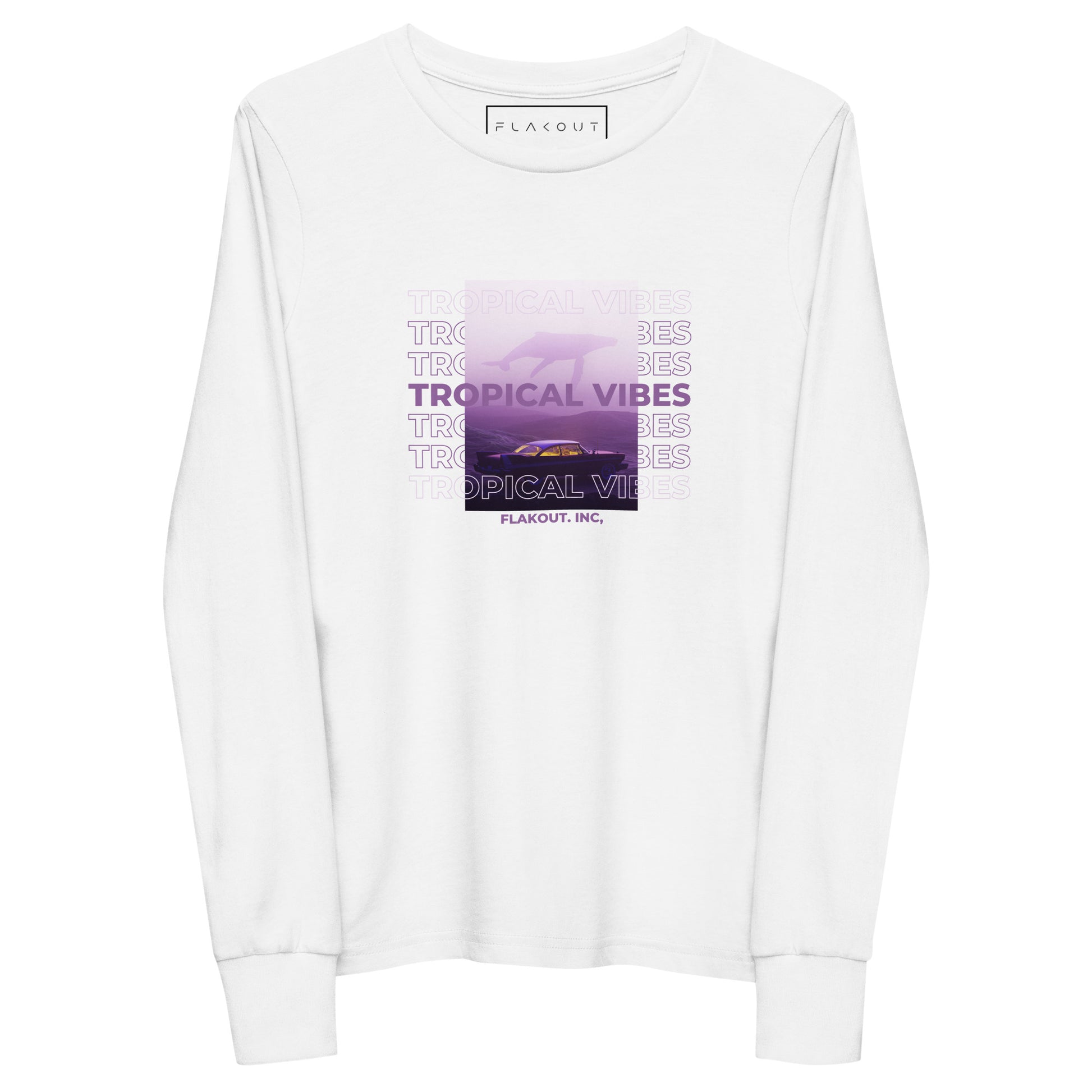 Tropical Vibes Odyssey Youth Long Sleeve Tee - FLAKOUT