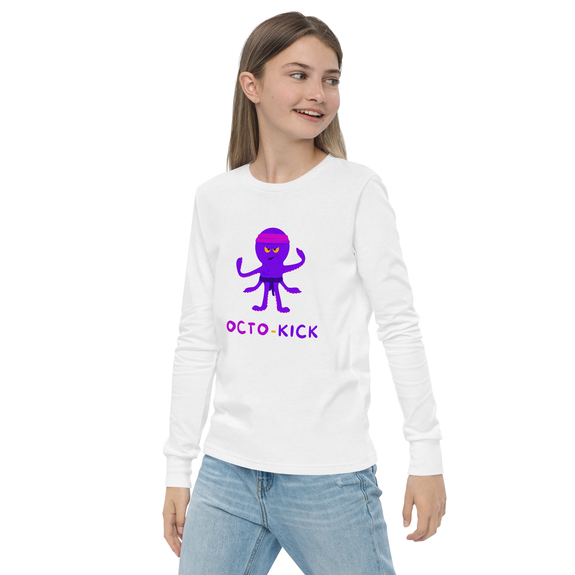 Octo-Kick Unisex Kid's Long Sleeve Tee - FLAKOUT