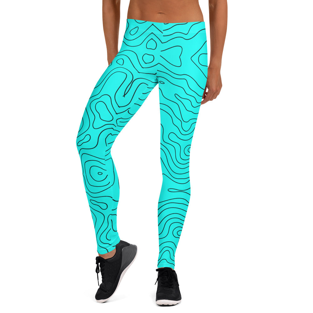 Blue Abyss Women's Leggings - FLAKOUT