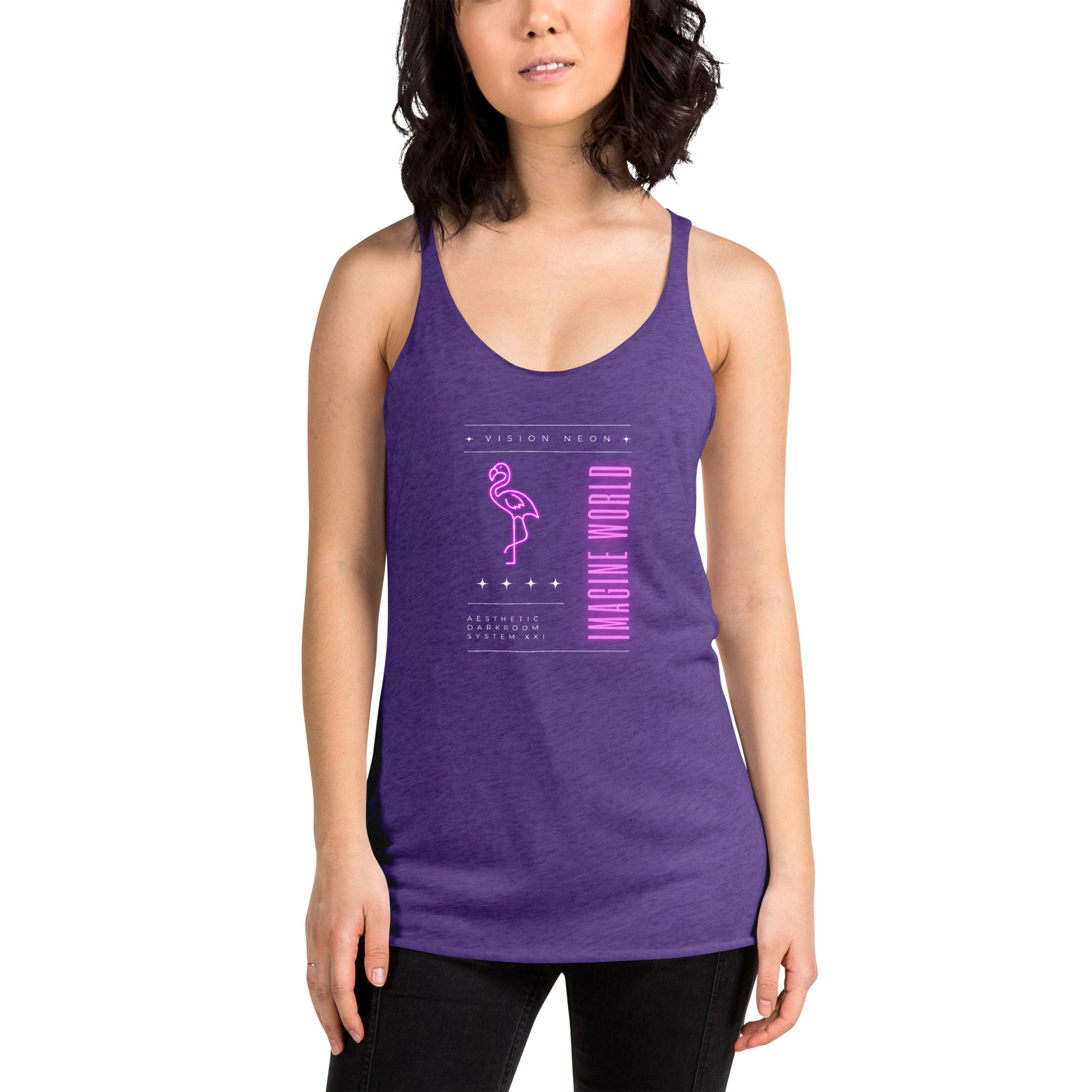 Vision Neon Utopia Women's Racerback Tank - FLAKOUT